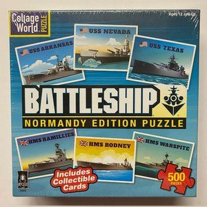 Be Puzzled Battleship Normandy Edition 500 Piece Jigsaw Puzzle - Sealed